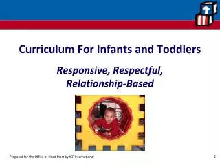 Curriculum For Infants and Toddlers