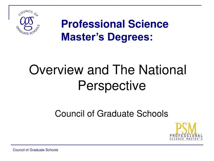 professional science master s degrees