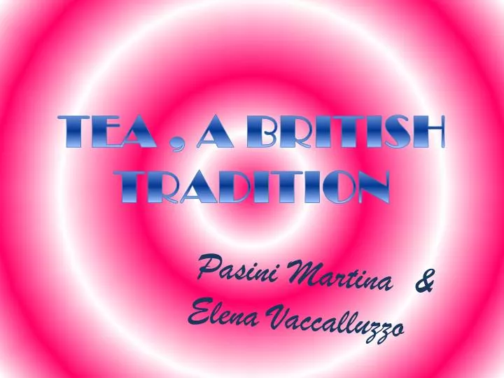 tea a british tradition