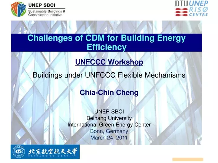 challenges of cdm for building energy efficiency