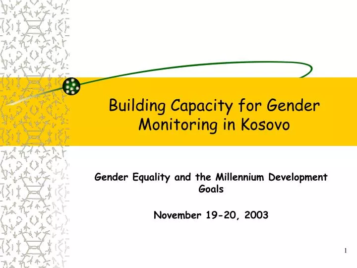 building capacity for gender monitoring in kosovo