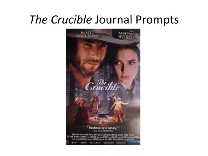the crucible journal prompts