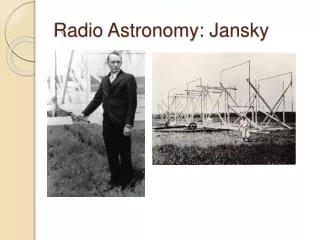 Radio Astronomy: Jansky