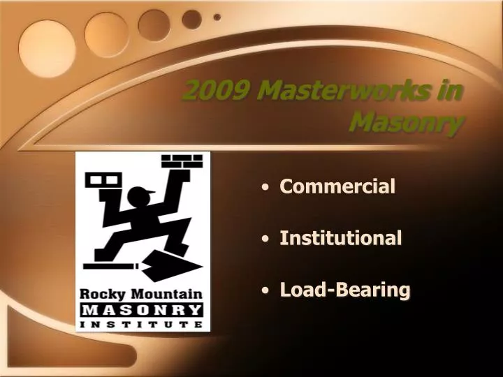 2009 masterworks in masonry