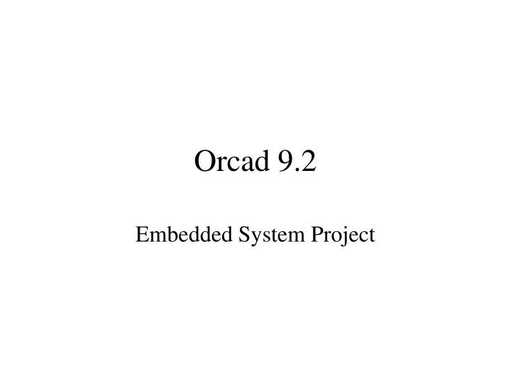 orcad 9 2