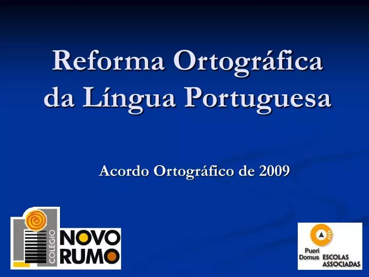 reforma ortogr fica da l ngua portuguesa