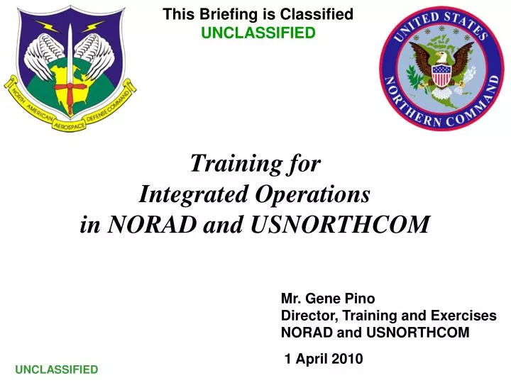 training for integrated operations in norad and usnorthcom