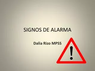 signos de alarma