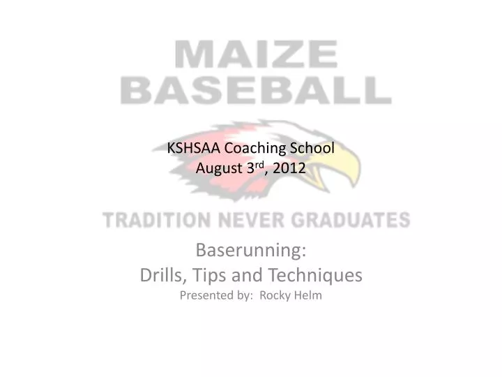 kshsaa coaching school august 3 rd 2012