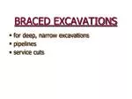 BRACED EXCAVATIONS - slide 1