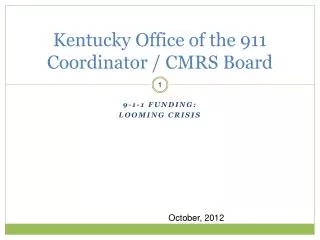 Kentucky Office of the 911 Coordinator / CMRS Board