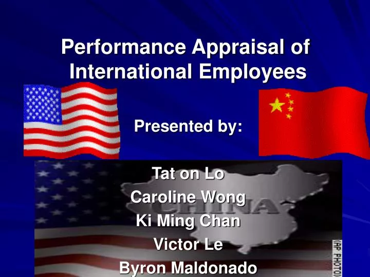 performance appraisal of international employees