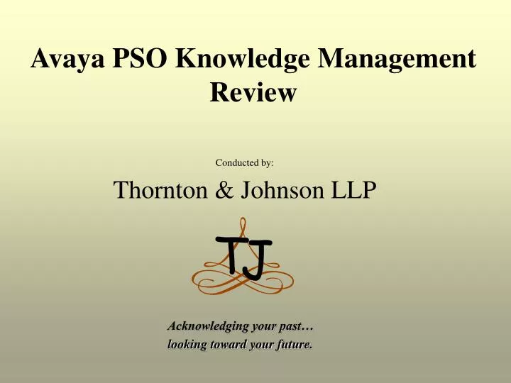 conducted by thornton johnson llp