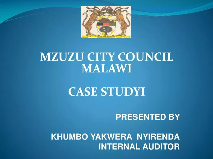 mzuzu city council malawi case studyi