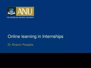 Online learning in Internships