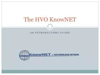 The HVO KnowNET