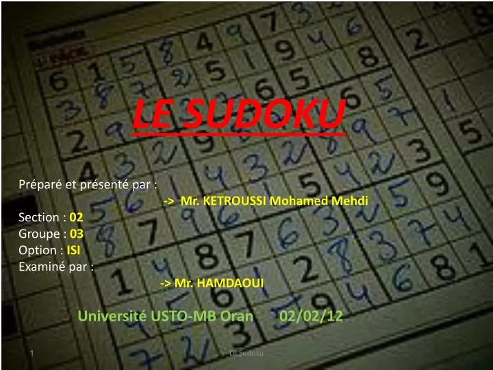 le sudoku