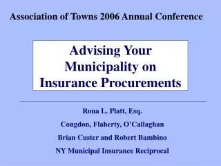 Association of Towns 2006 Annual Conference