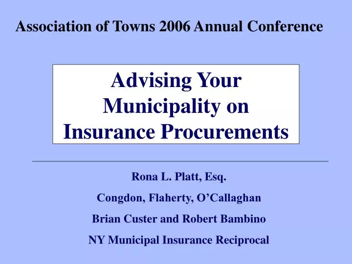 association of towns 2006 annual conference