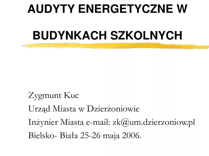 audyty energetyczne w budynkach szkolnych