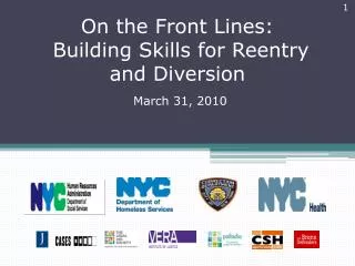 On the Front Lines: Building Skills for Reentry and Diversion