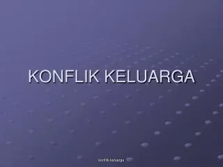 konflik keluarga