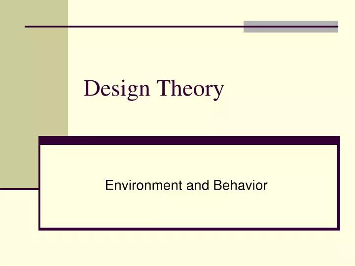 design theory