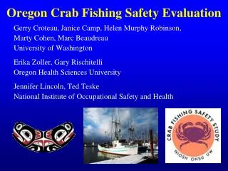 Oregon Crab Fishing Safety Evaluation