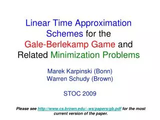 Linear Time Approximation Schemes for the Gale-Berlekamp Game and Related Minimization Problems