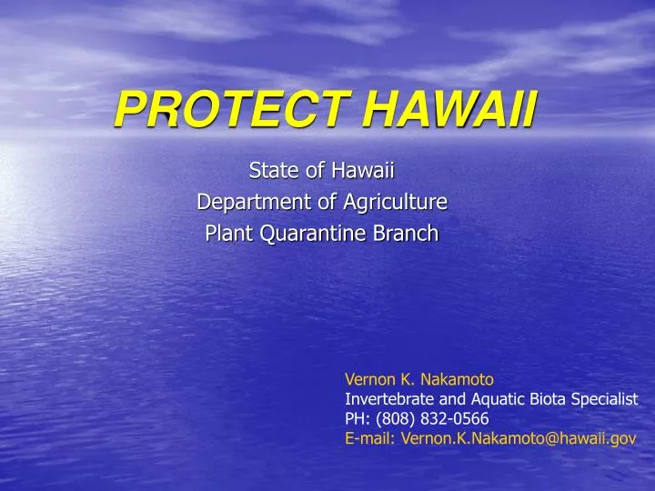 protect hawaii