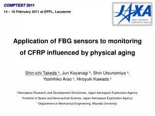 Application of FBG sensors to monitoring of CFRP influenced by physical aging