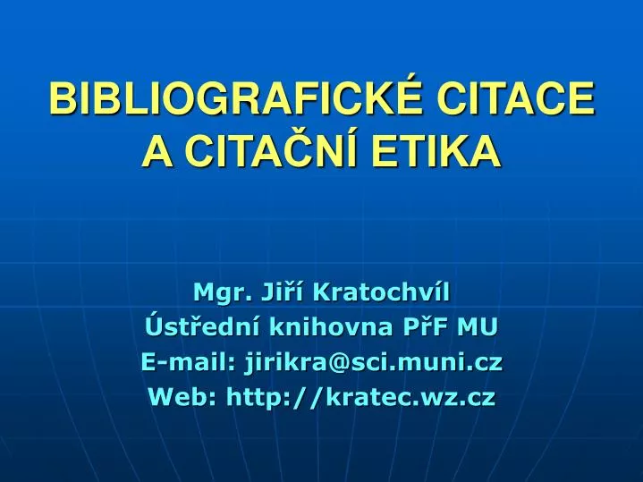 bibliografick citace a cita n etika