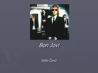 Bon Jovi Ante Čanić