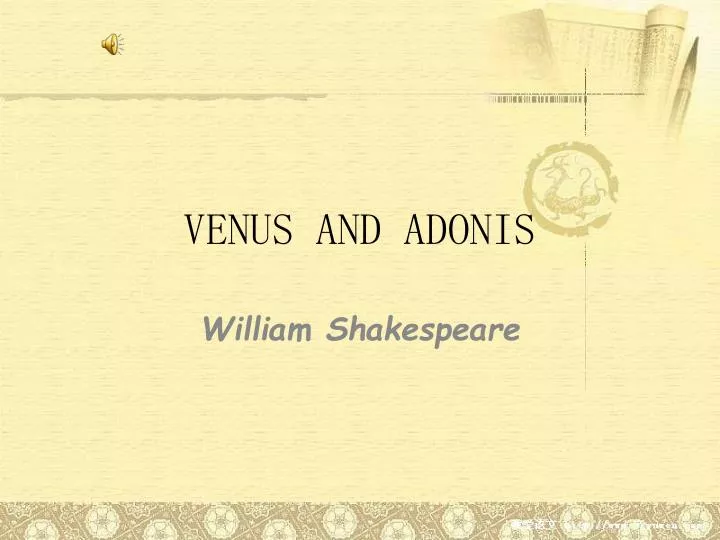 venus and adonis