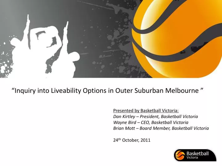 inquiry into liveability options in outer suburban melbourne