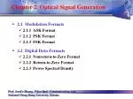 Chapter 2 Optical Signal Generation - slide 1