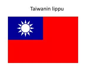 Taiwanin lippu