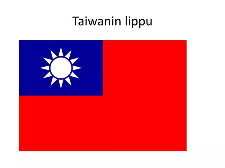 taiwanin lippu