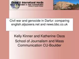 Civil war and genocide in Darfur: comparing english.aljazeera.net and news.bbc.co.uk