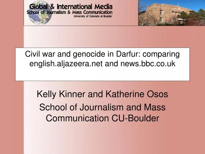 civil war and genocide in darfur comparing english aljazeera net and news bbc co uk