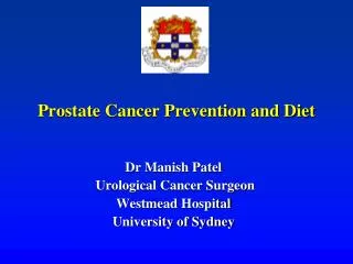 Prostate Cancer Prevention and Diet