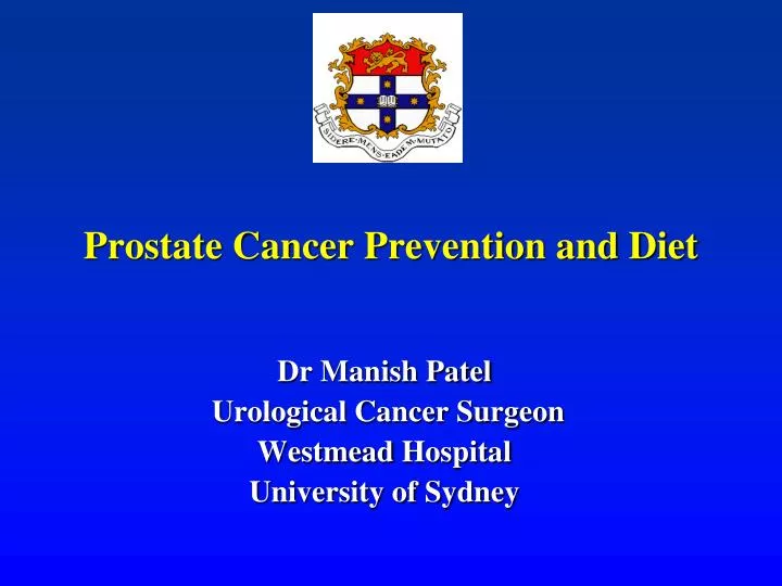prostate cancer prevention and diet