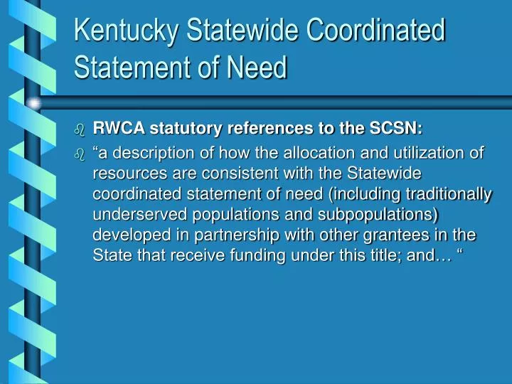kentucky statewide coordinated statement of need