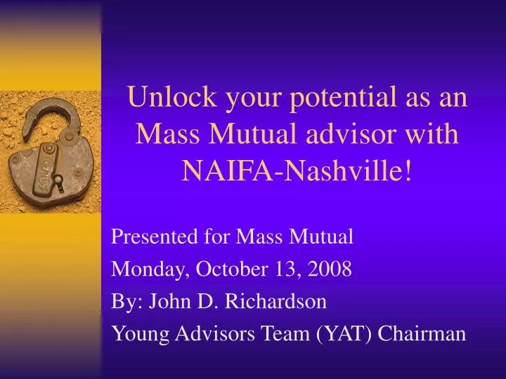 unlock your potential as an mass mutual advisor with naifa nashville