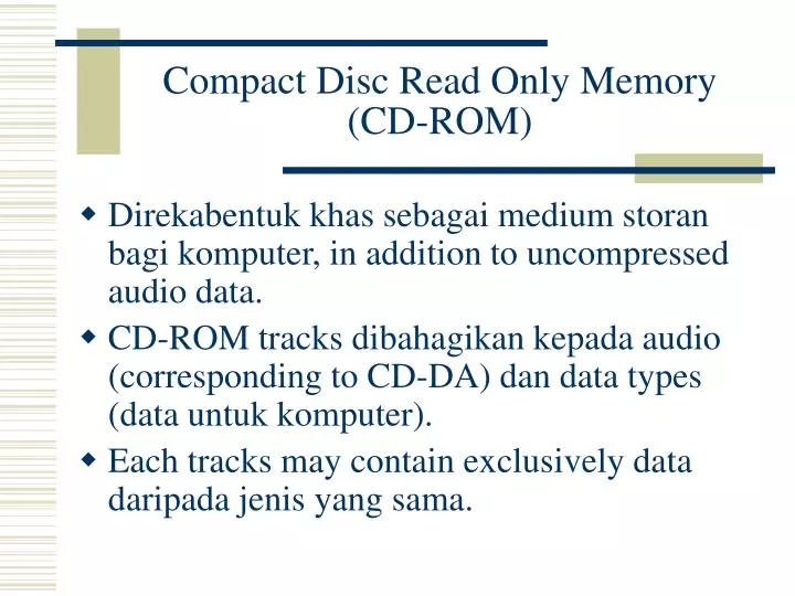 compact disc read only memory cd rom