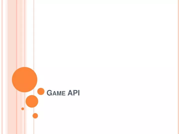 game api