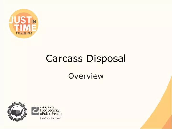 PPT - Carcass Disposal PowerPoint Presentation, free download - ID