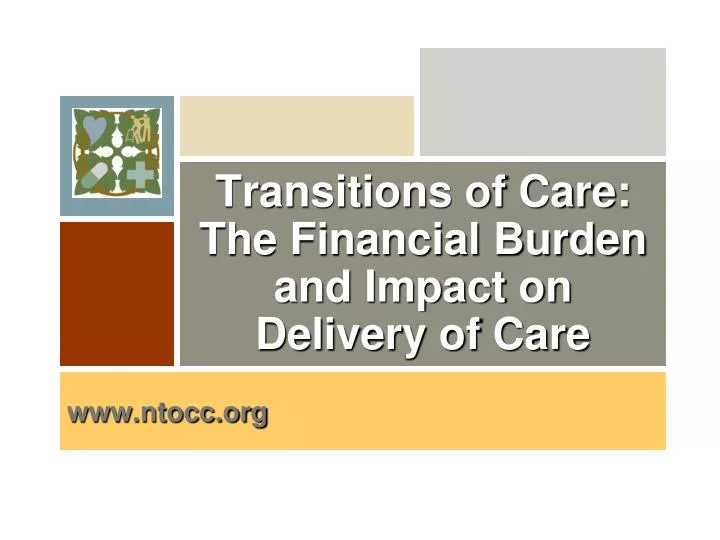 transitions of care the financial burden and impact on delivery of care