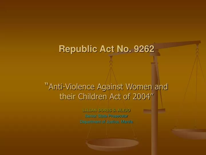 republic act no 9262