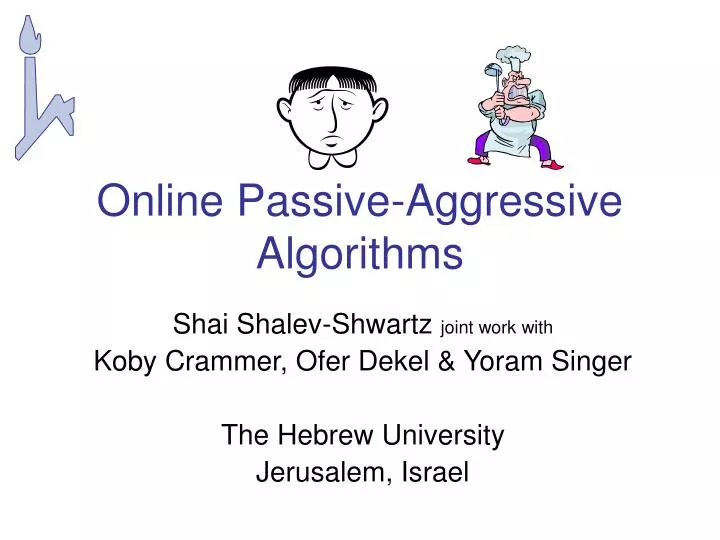 online passive aggressive algorithms